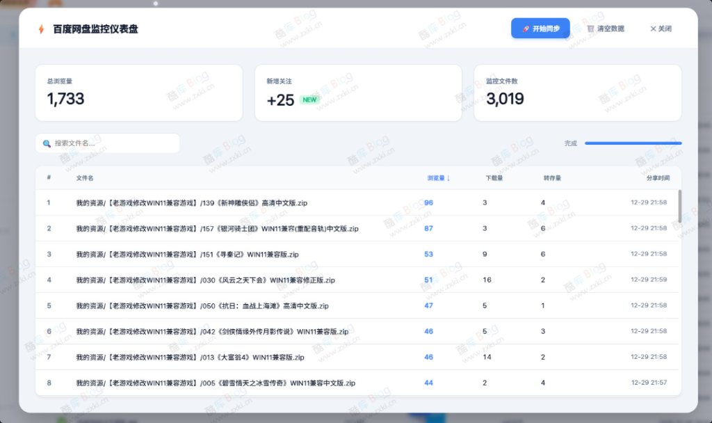 图片[1]-百度网盘分享文件数据统计油猴脚本-小懒资源