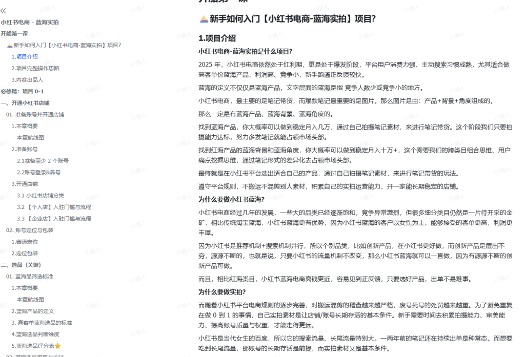 图片[1]-笙财·25年9月大航海实战 | 小红书电商 – 蓝海实拍-小懒资源