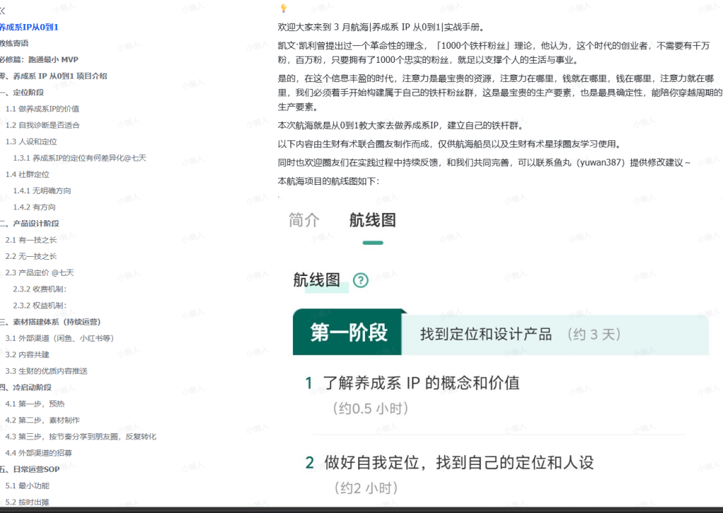 图片[1]-笙财·25年3月大航海实战 | 养成系 IP 从0到1实战手册-小懒资源